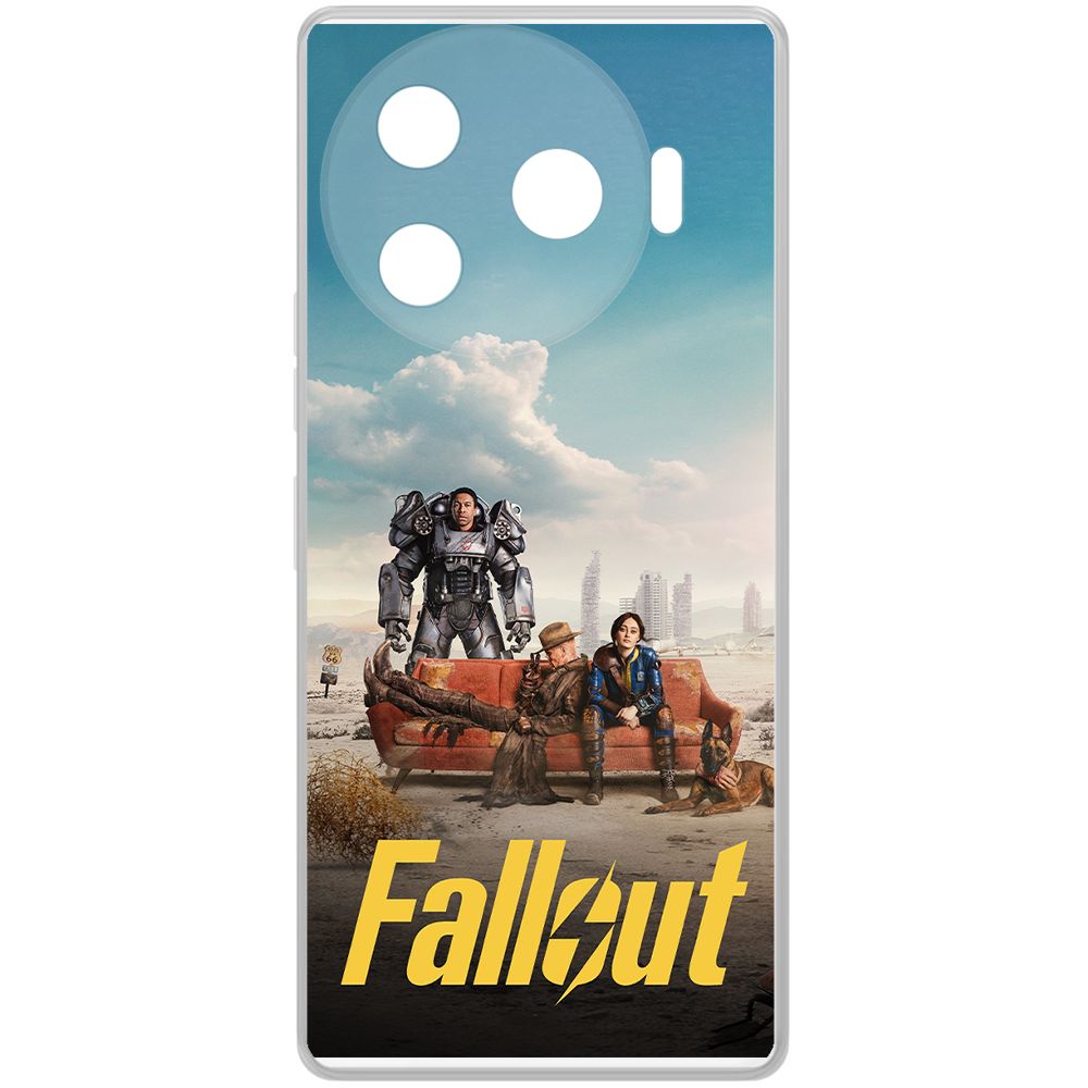 

Чехол-накладка Krutoff Clear Case Фоллаут (Fallout) - Постер для TECNO Camon 30 Pro 5G, Прозрачный