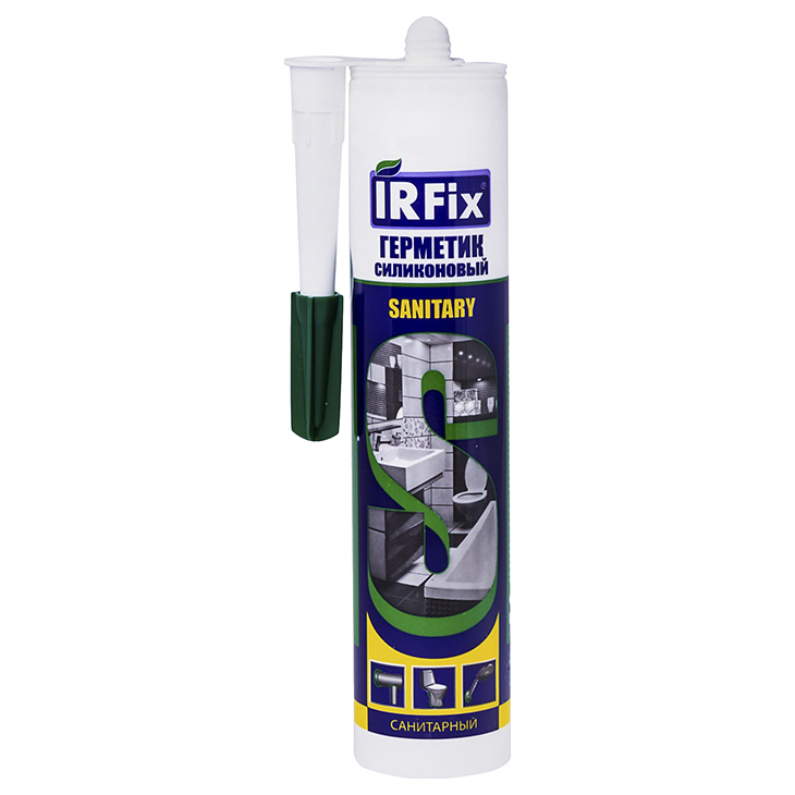 IRFIX Герметик силиконовый санитарный бесцветный 310мл 20005