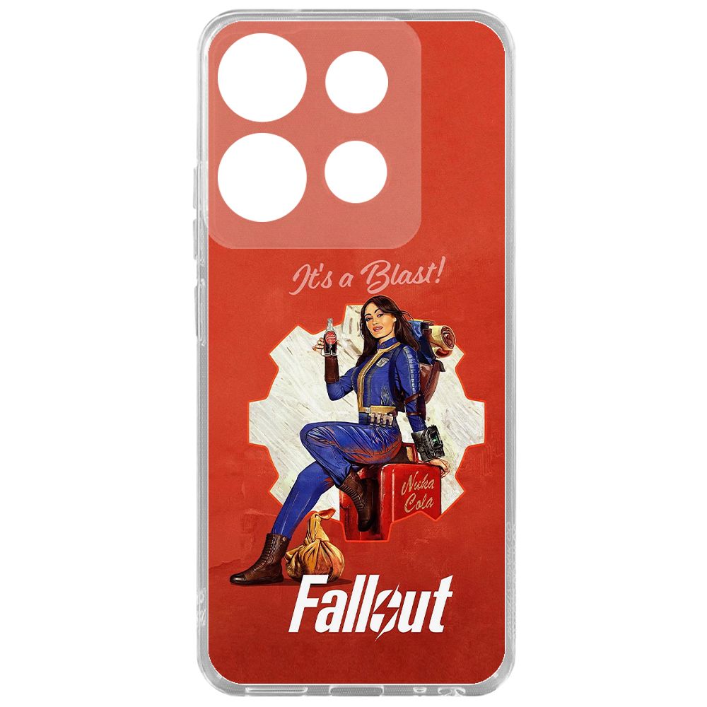 

Чехол-накладка Krutoff Clear Case Фоллаут (Fallout) - Это взрыв! для TECNO POP 7, Прозрачный