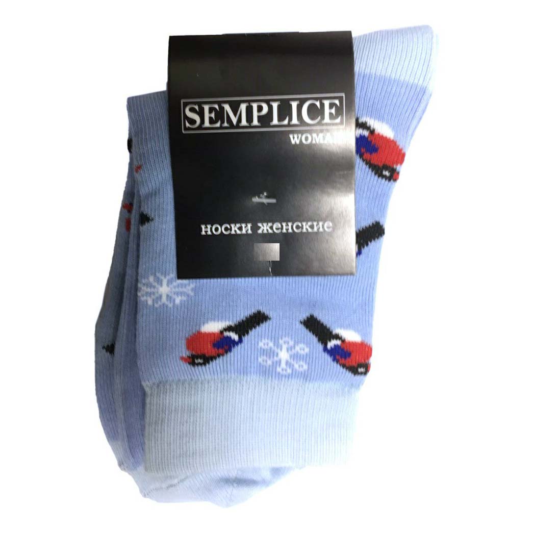 

Носки женские Semplice голубые 25