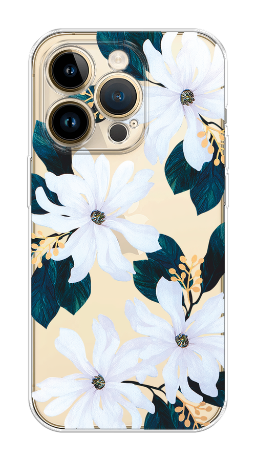 

Чехол Homey на Apple iPhone 14 Pro Max "Delilah Flower", Зеленый;белый, 15050-1