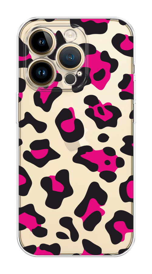 

Чехол Homey на Apple iPhone 14 Pro Max "Pink cow spots", Черный;розовый, 15050-1