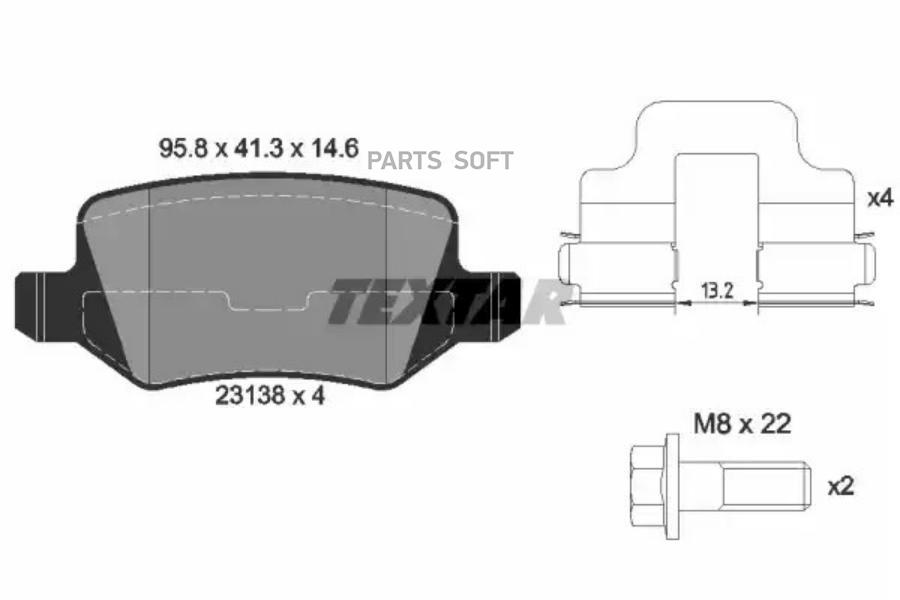 

Колодки тормозные дисковые задн MERCEDES-BENZ: A-CLASS 97-04, A-CLASS 04-, VANEO 02- с про