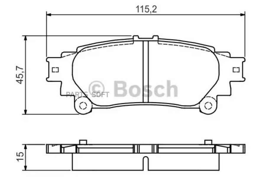 

Колодки тормозные дисковые задн, LEXUS: RX 08- \ TOYOTA: PRIUS PLUS 11-