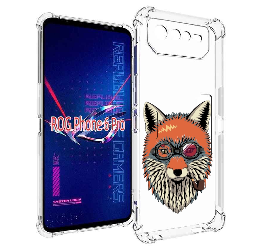 

Чехол MyPads Деловой лис для Asus ROG Phone 6 Pro, Прозрачный, Tocco