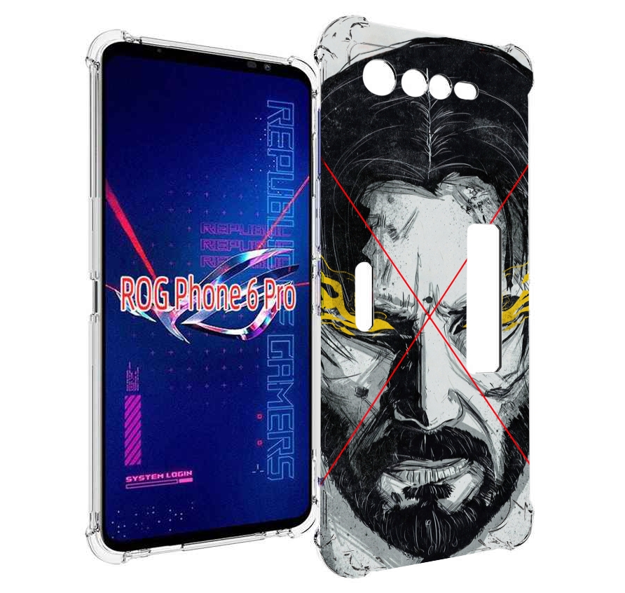 

Чехол MyPads Джон-Уик для Asus ROG Phone 6 Pro, Прозрачный, Tocco