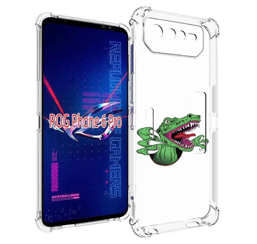 

Чехол MyPads Динозавр для Asus ROG Phone 6 Pro, Прозрачный, Tocco