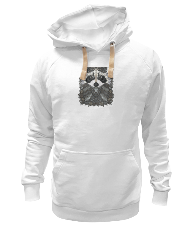 

Худи унисекс Printio Енотик белое 3XL, Белый, Енотик