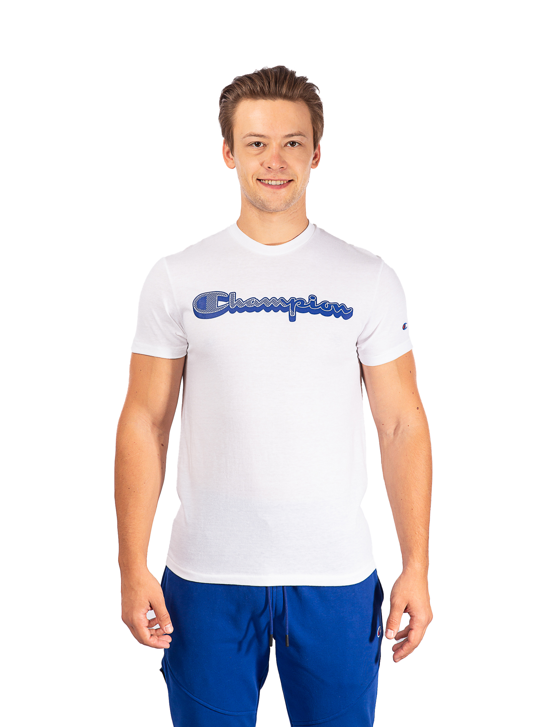 

Футболка мужская Champion T8533G586MUA белая 2XL, Белый, T8533G586MUA
