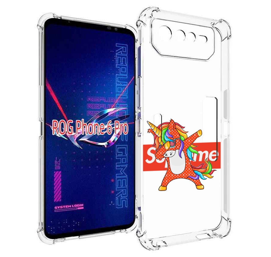 

Чехол MyPads Единорог-суприм для Asus ROG Phone 6 Pro, Прозрачный, Tocco