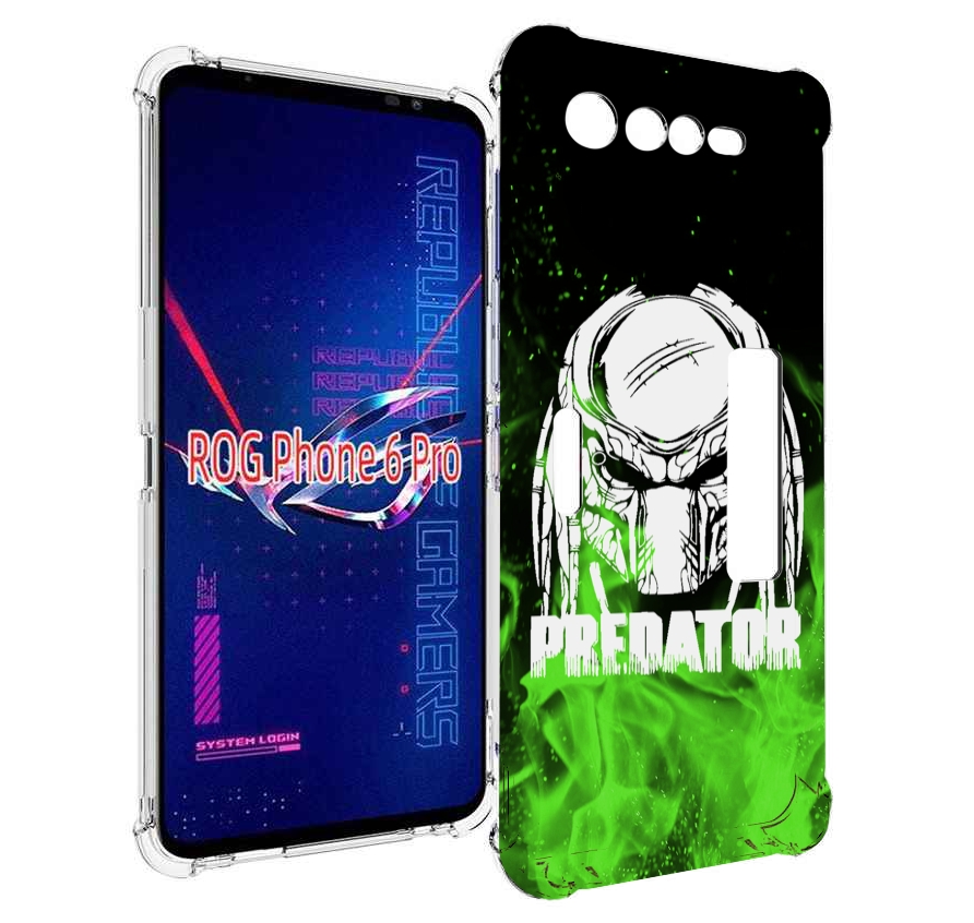 

Чехол MyPads Знак-хищника для Asus ROG Phone 6 Pro, Прозрачный, Tocco