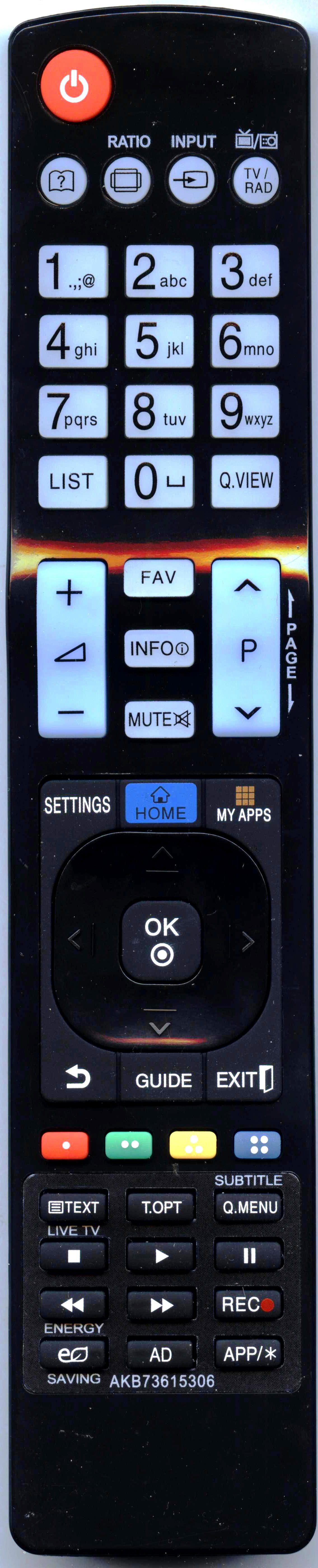 

Пульт HUAYU для телевизора LG AKB73615306