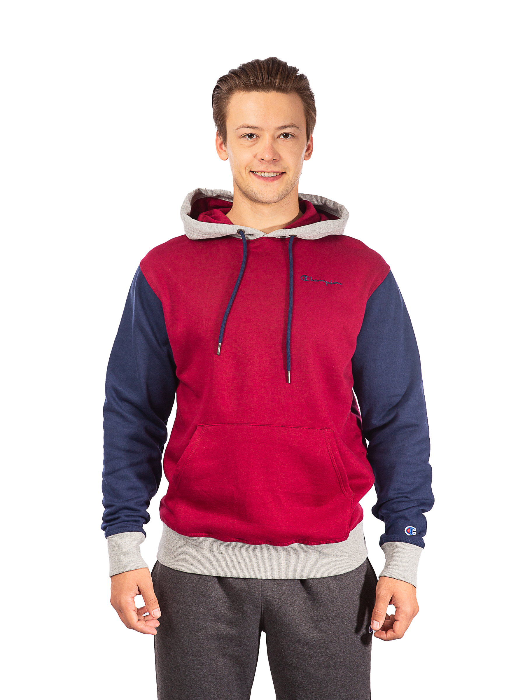 

Худи мужское Champion S74716586M8A бордовое M, Бордовый, S74716586M8A