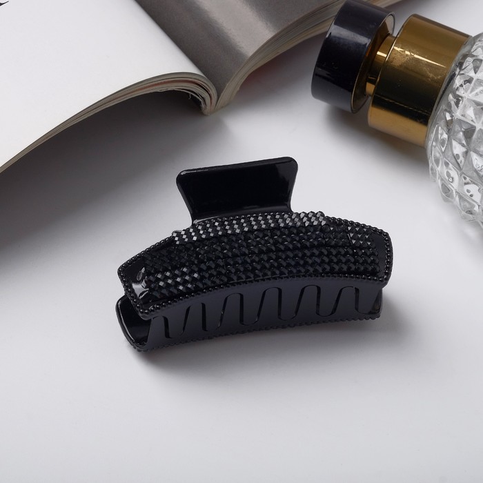 

Заколка-краб NoBrand 6854178 черная, 1 шт, Черный, 6854178