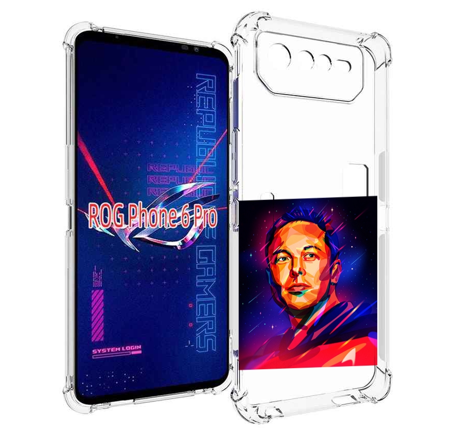

Чехол MyPads Илон-Маск для Asus ROG Phone 6 Pro, Прозрачный, Tocco
