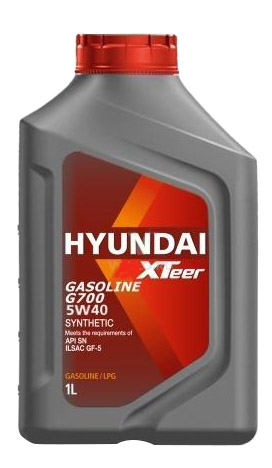 

HYUNDAI-XTEER 1011136 Масло синтетическое моторное Gasoline G700 5W40 SN 1 л