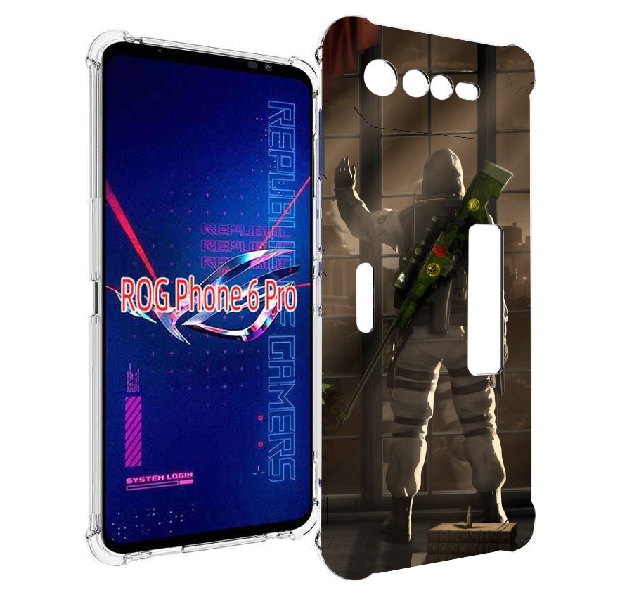 

Чехол MyPads Контр-Страйк-в-дыму для Asus ROG Phone 6 Pro, Прозрачный, Tocco
