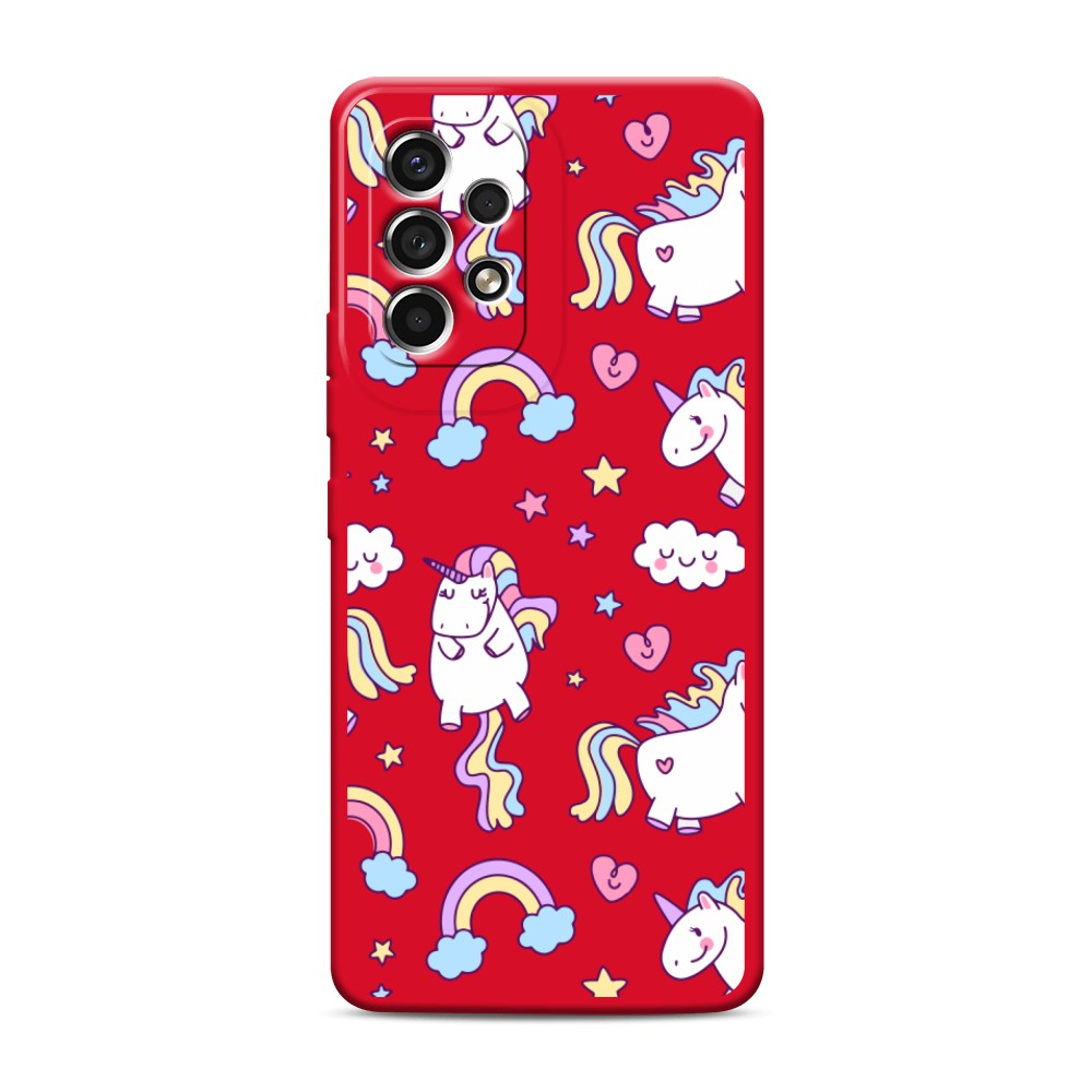 

Матовый силиконовый чехол "Sweet unicorns dreams" на Samsung Galaxy A53, Sweet unicorns dreams
