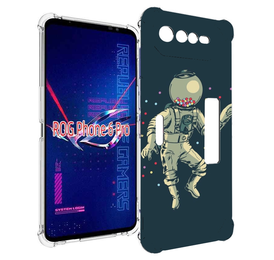 

Чехол MyPads Космонавт для Asus ROG Phone 6 Pro, Прозрачный, Tocco