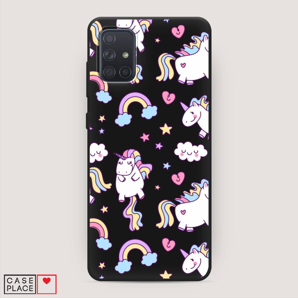 

Матовый силиконовый чехол "Sweet unicorns dreams" на Samsung Galaxy A71, Sweet unicorns dreams