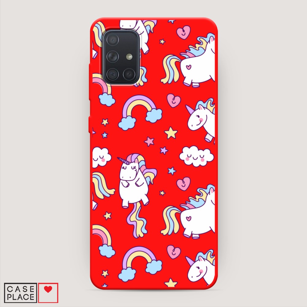 

Матовый силиконовый чехол "Sweet unicorns dreams" на Samsung Galaxy A71, Sweet unicorns dreams