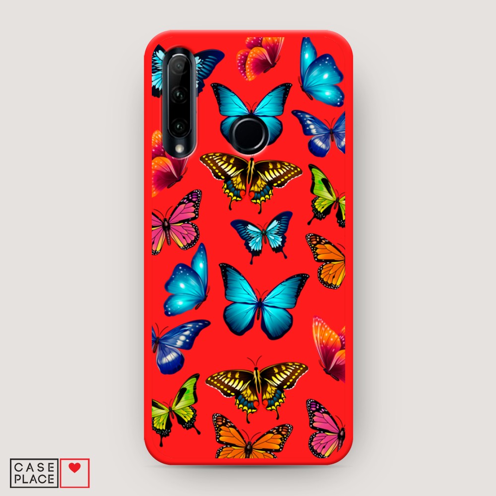 

Матовый силиконовый чехол "Звездочки графика белая" на Huawei P30, Звездочки графика белая
