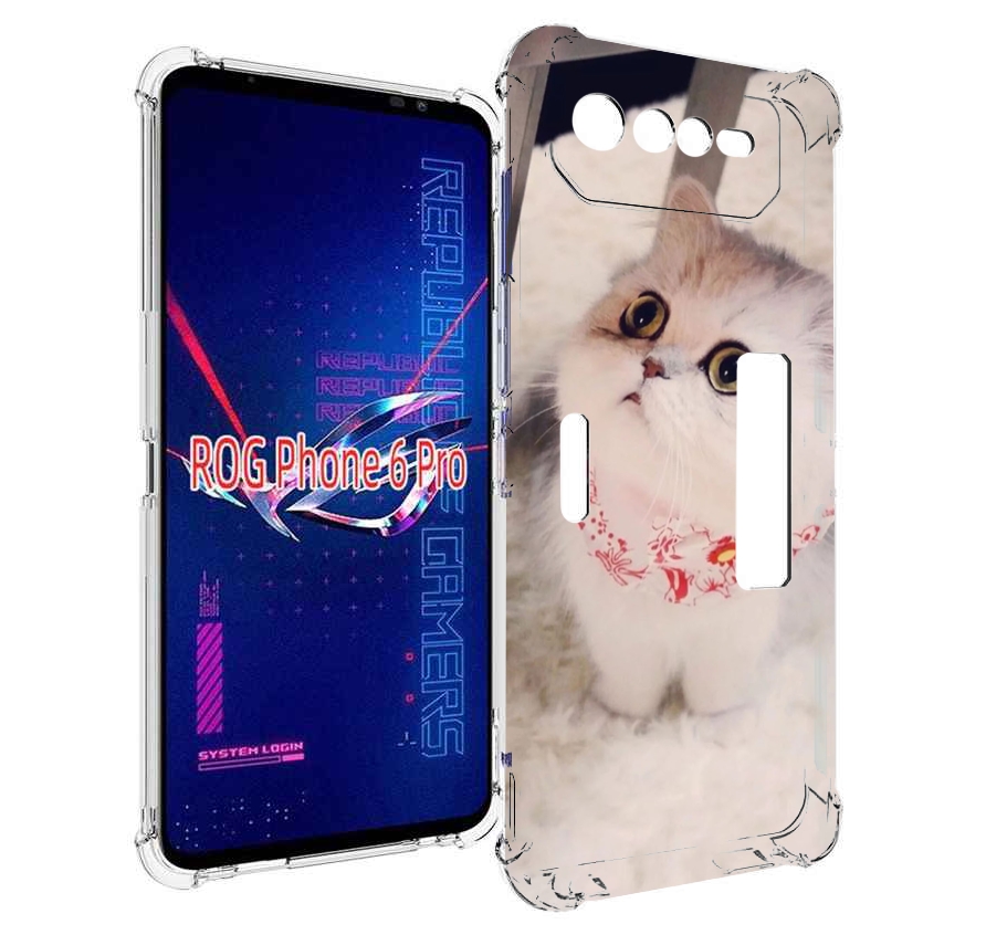 

Чехол MyPads Котеночек женский для Asus ROG Phone 6 Pro, Прозрачный, Tocco