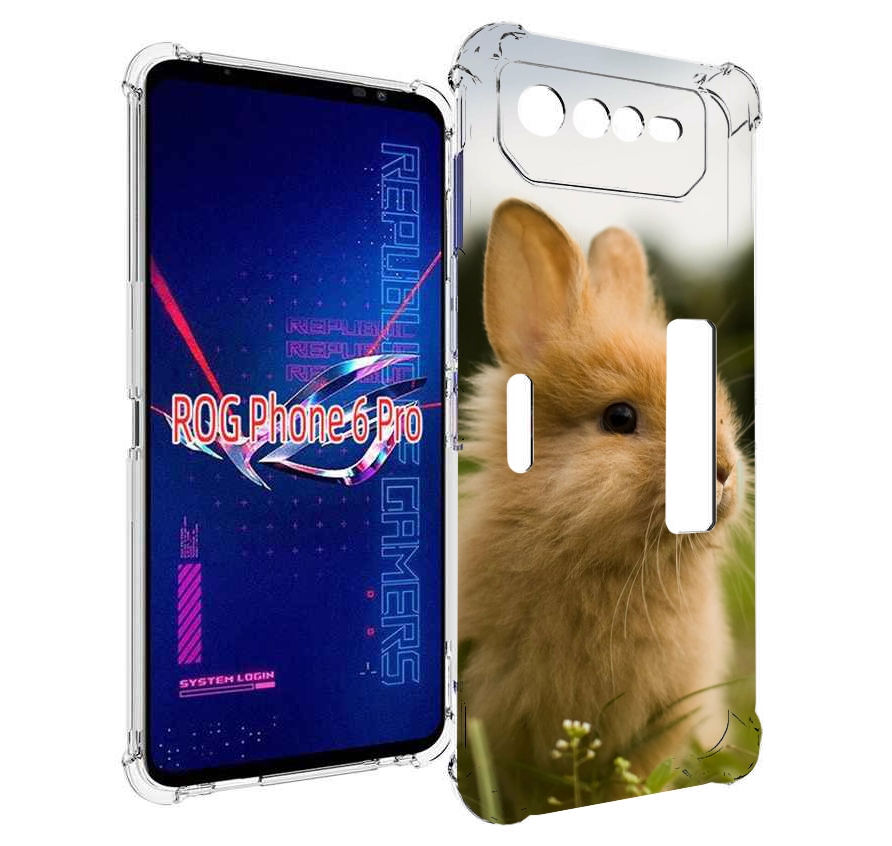 

Чехол MyPads Кролик для Asus ROG Phone 6 Pro, Прозрачный, Tocco