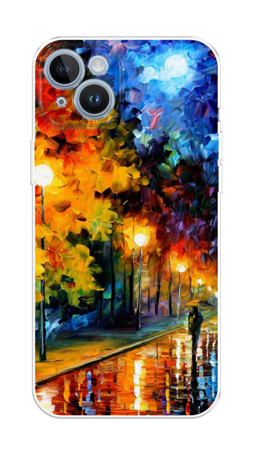 

Чехол Homey на Apple iPhone 14 "Безлюдная улочка", Оранжевый;желтый;синий, 15150-1