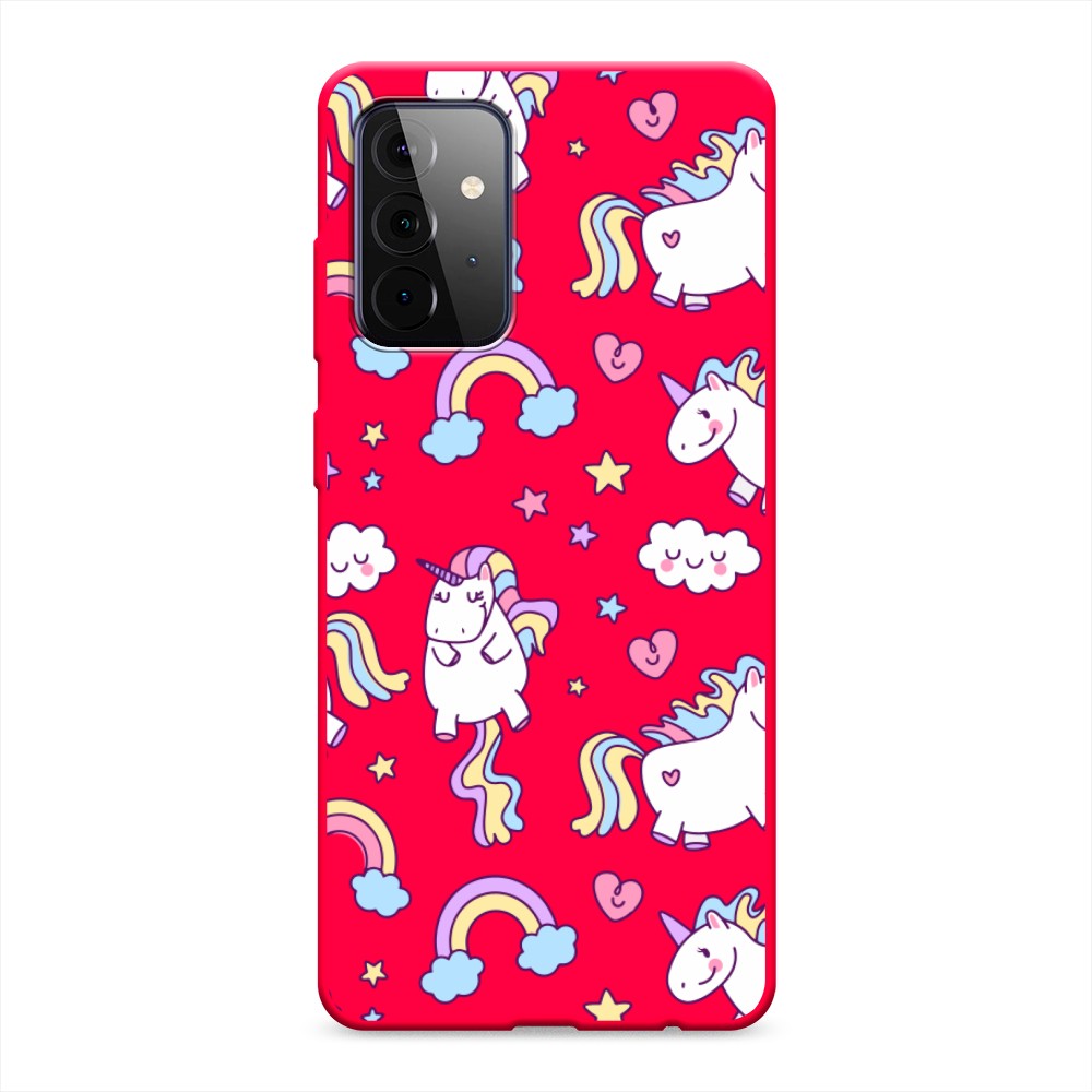 

Матовый силиконовый чехол "Sweet unicorns dreams" на Samsung Galaxy A72, Sweet unicorns dreams