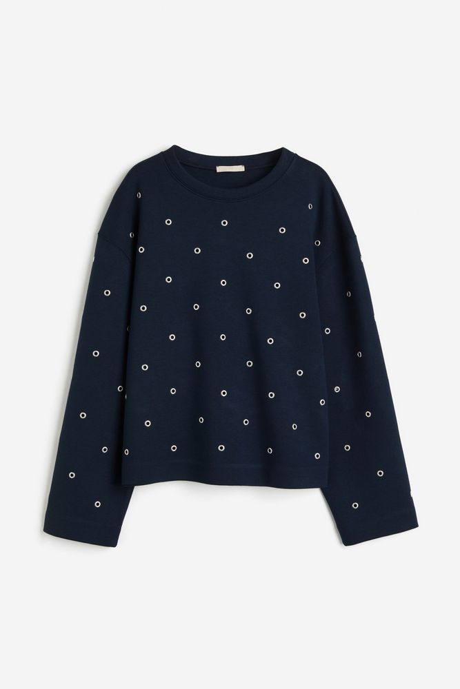 

Свитшот женский H&M 1228077 синий XL, 1228077