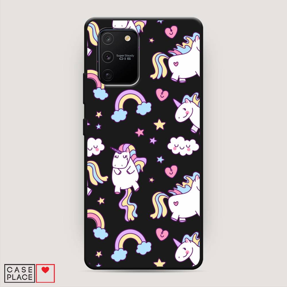 фото Матовый силиконовый чехол "sweet unicorns dreams" на samsung galaxy a91 awog