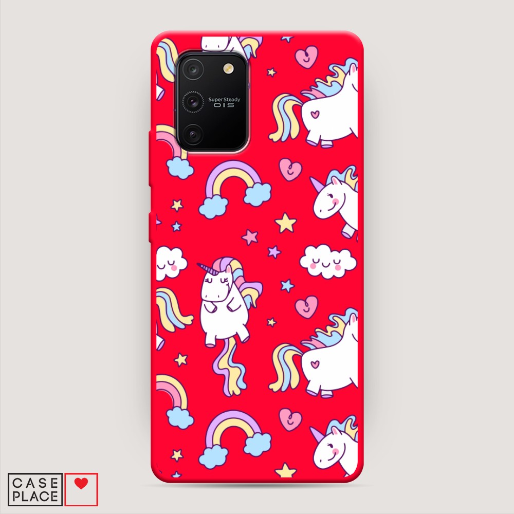 

Матовый силиконовый чехол "Sweet unicorns dreams" на Samsung Galaxy A91, Sweet unicorns dreams