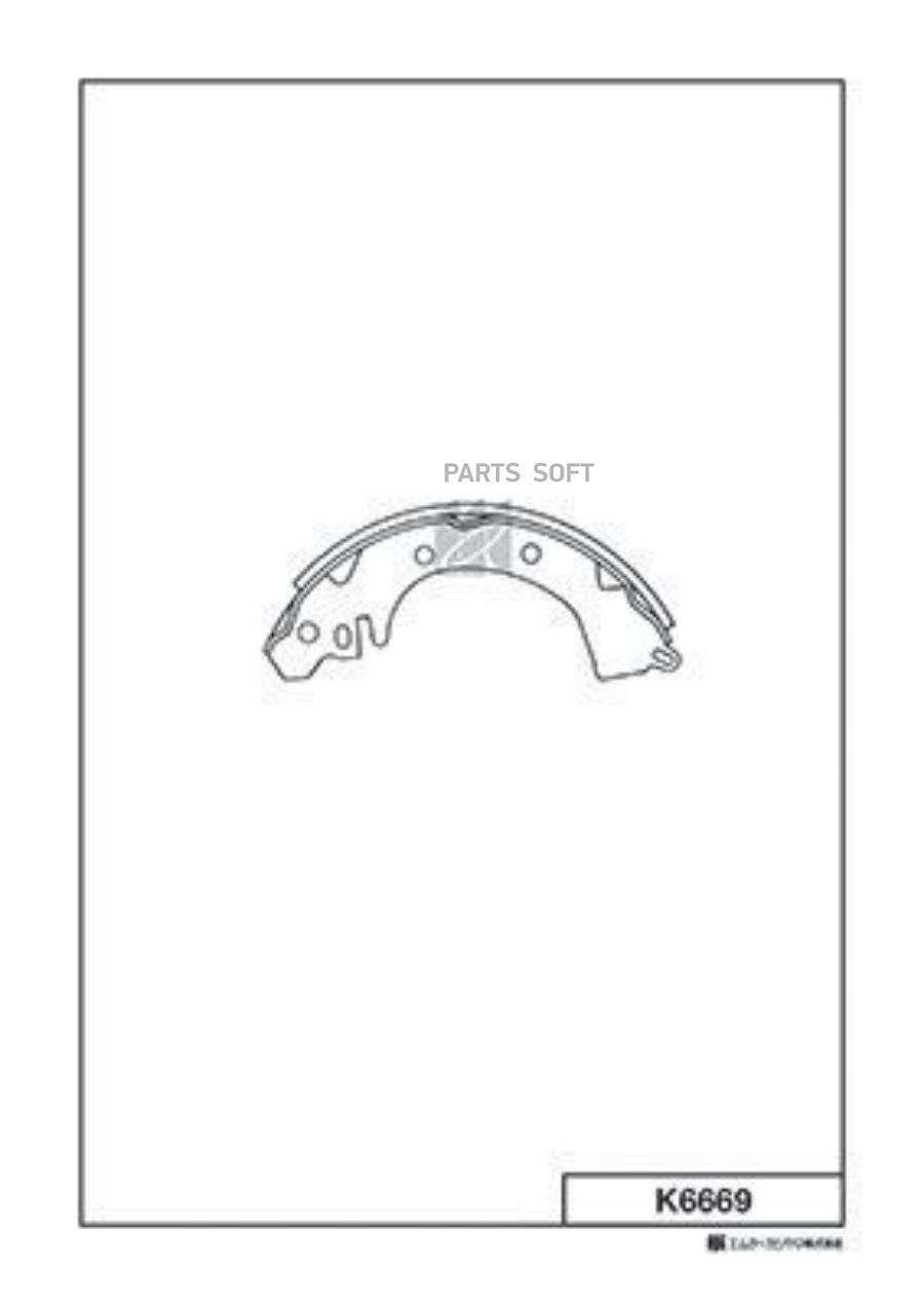 

Тормозные колодки Kashiyama барабанные K6669