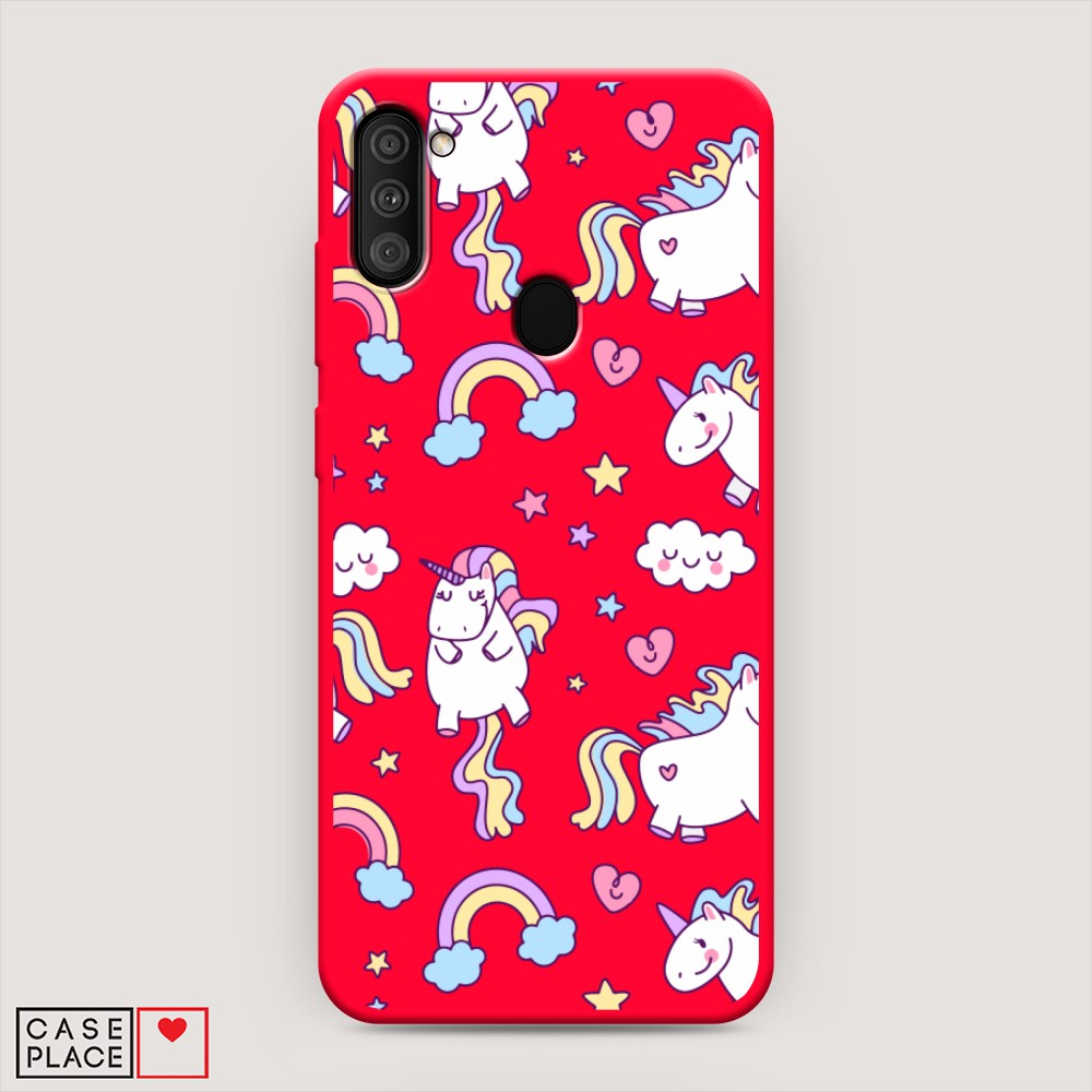 

Матовый силиконовый чехол "Sweet unicorns dreams" на Samsung Galaxy M11, Sweet unicorns dreams