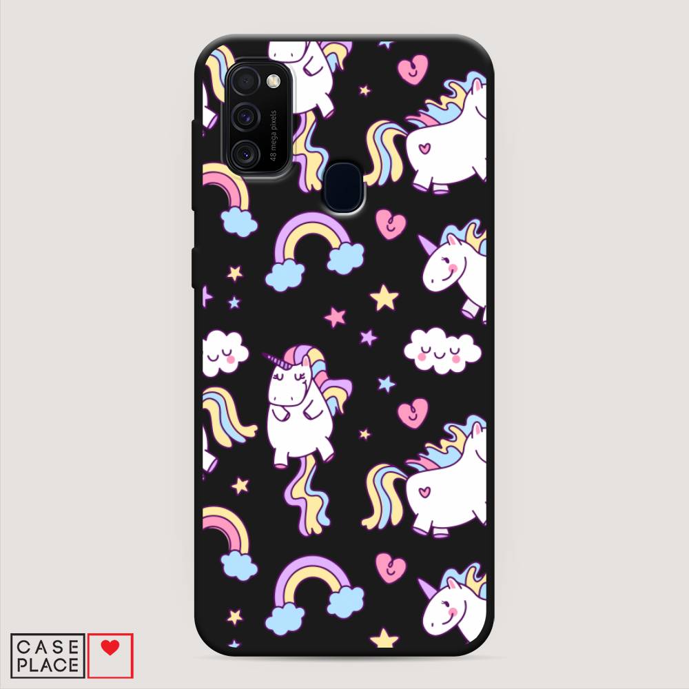 

Матовый силиконовый чехол "Sweet unicorns dreams" на Samsung Galaxy M21, Sweet unicorns dreams