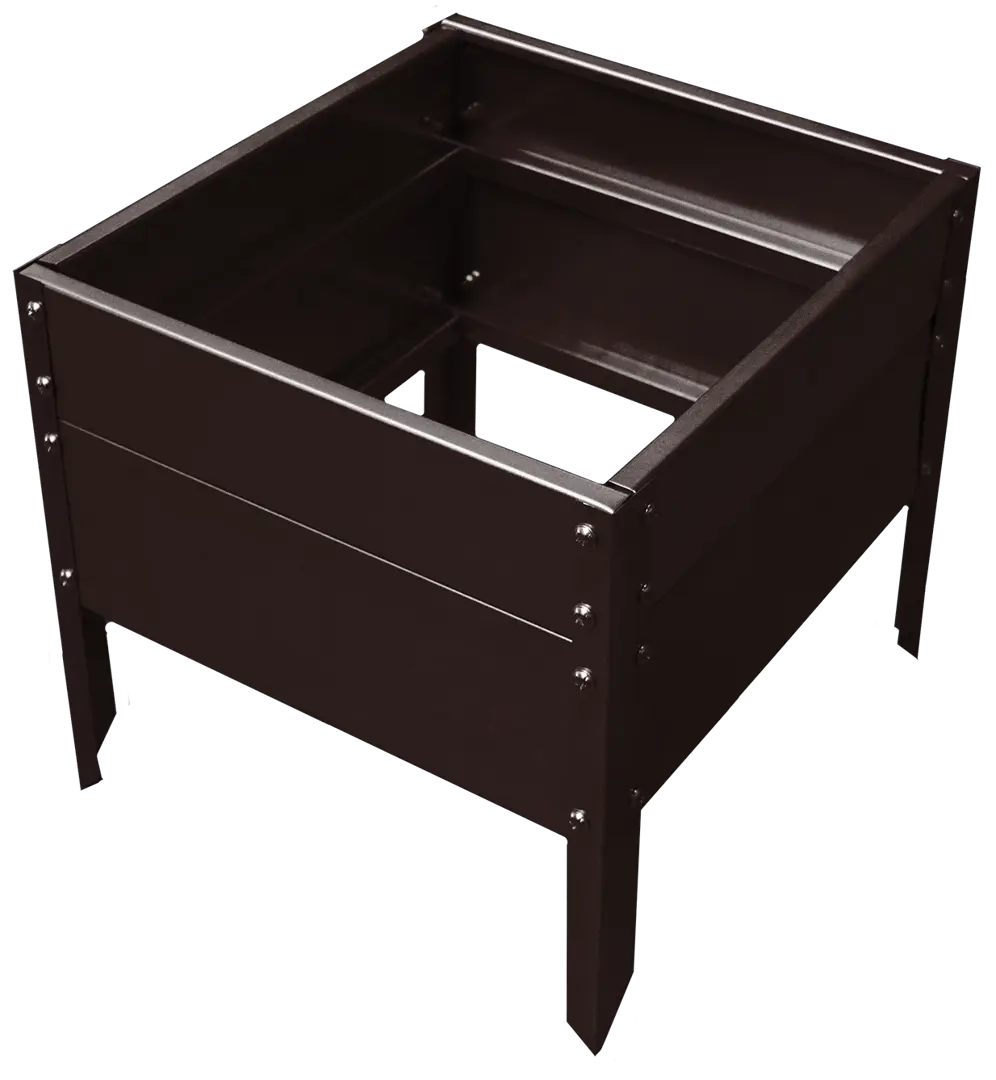 

Клумба Каскад 3 ступени h25 см сталь коричневый