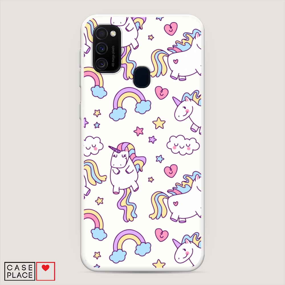 

Матовый силиконовый чехол "Sweet unicorns dreams" на Samsung Galaxy M30s, Sweet unicorns dreams
