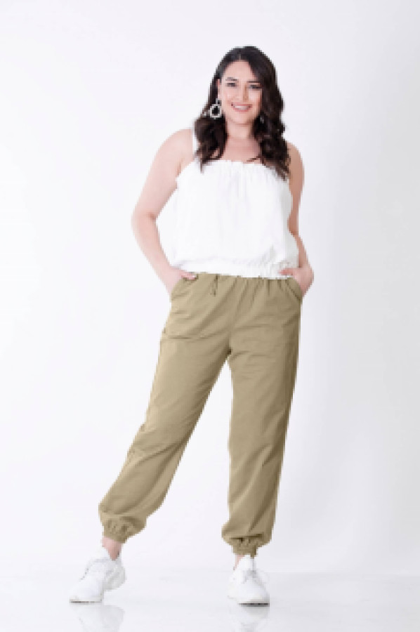 

Спортивные брюки женские My Line Moda 1355 хаки 48 (доставка из-за рубежа), 1355