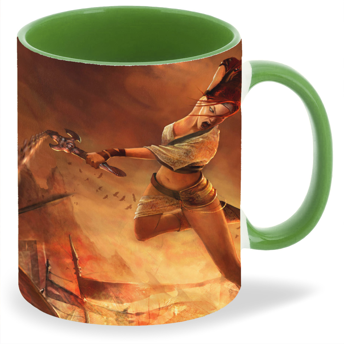 

Кружка CoolPodarok heavenly sword Девушка в бою, heavenly sword Девушка в бою