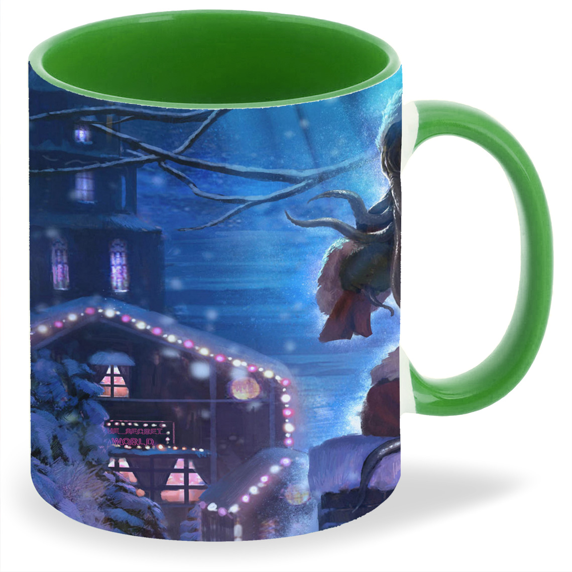 

Кружка CoolPodarok happy holidays from funcom Санта Осьминог, happy holidays from funcom Санта Осьминог