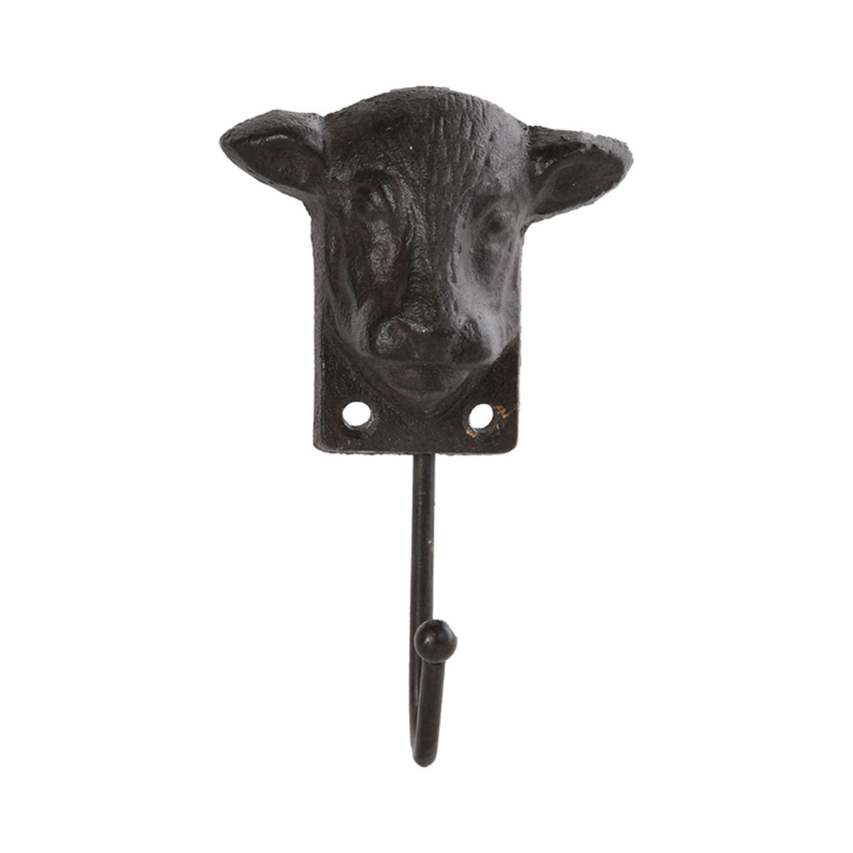 фото Настенный крючок "корова" lh234 коричневый esschert design