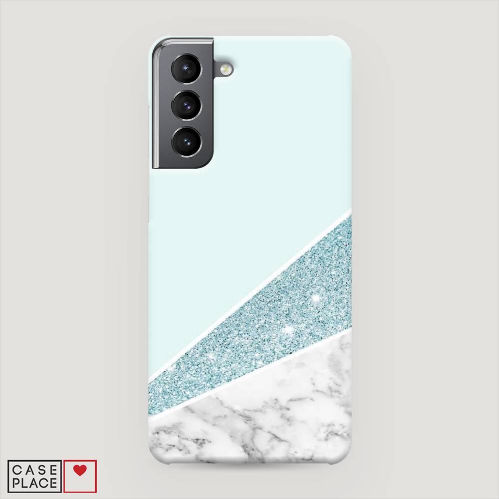 

Чехол Awog "Мрамор с голубыми блестками" для Samsung Galaxy S21, 2101820-2