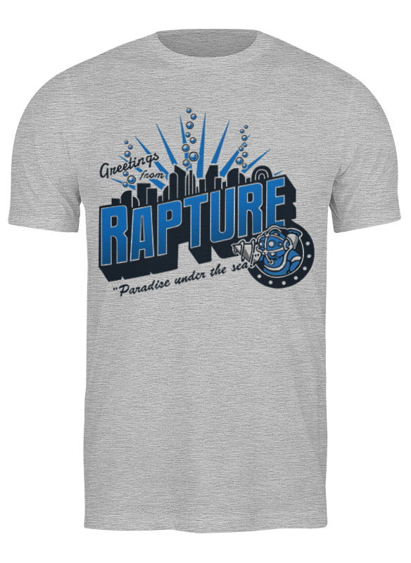 

Футболка мужская Printio Rapture серая XL, Серый, Rapture