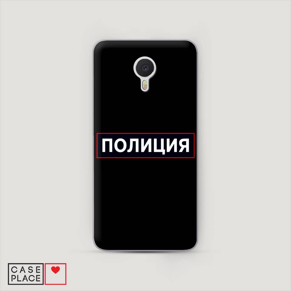 

Чехол Awog на Meizu M3 Note "Police logo", Черный;белый;красный, 70550-5