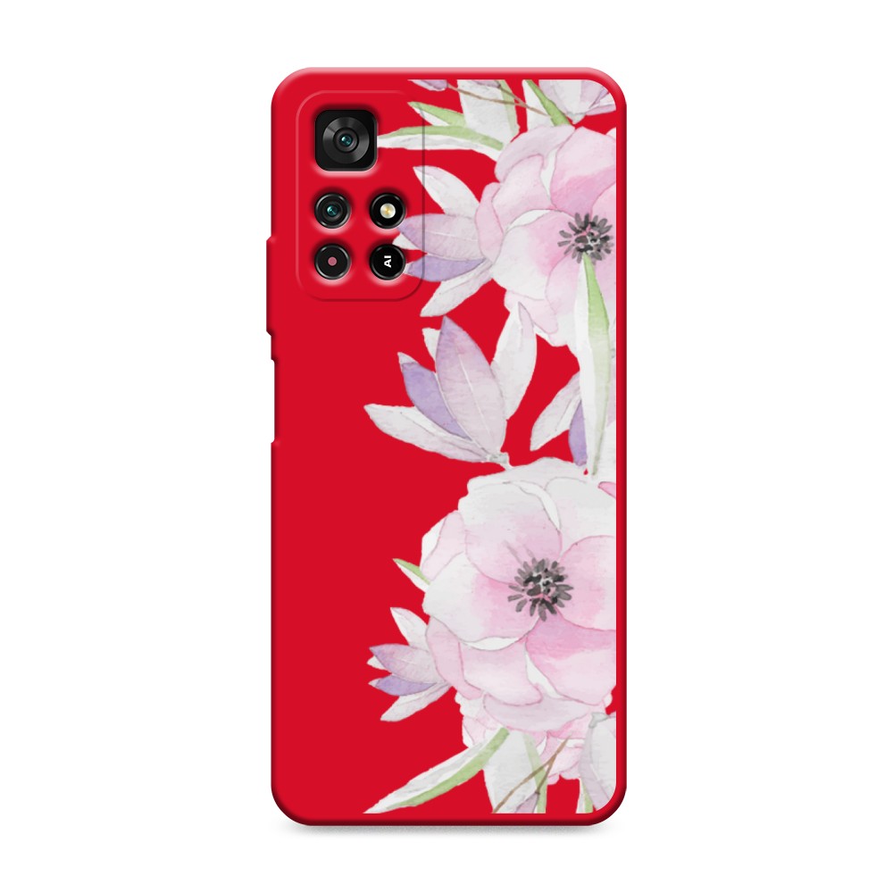 

Чехол Awog на Poco M4 Pro 5G/Redmi Note 11S 5G "Нежные анемоны", Разноцветный, 311853-1