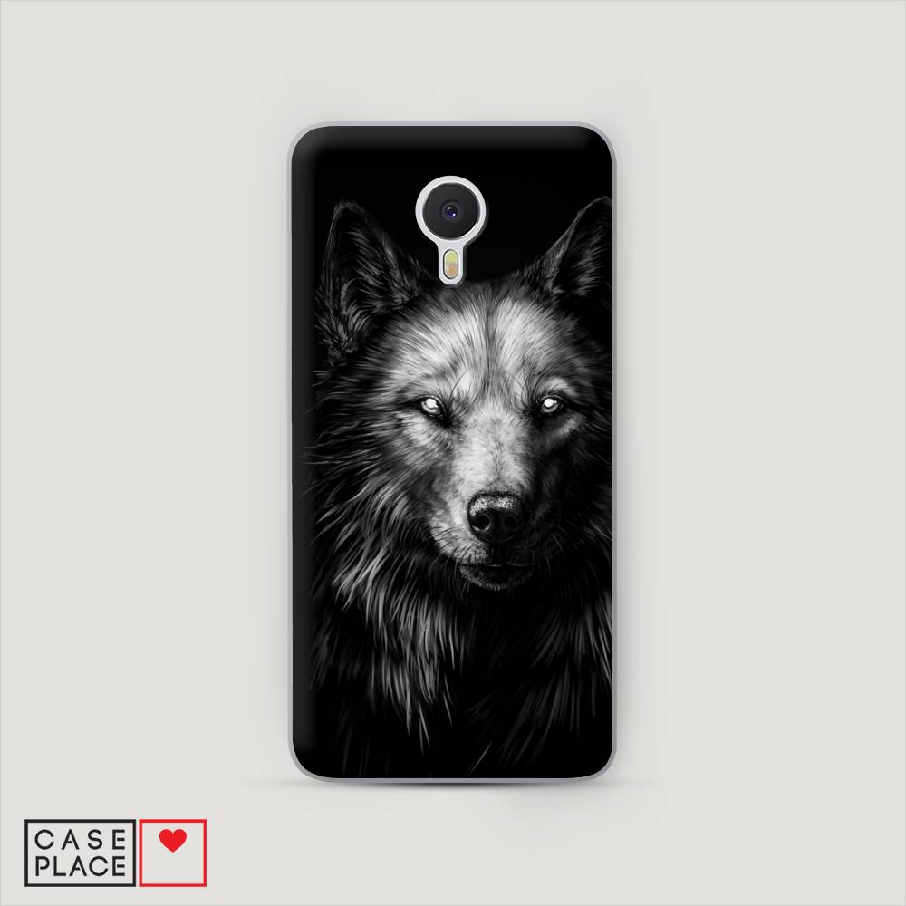 

Чехол Awog на Meizu M3 Note "Волк черно белый", Серый;бежевый;белый, 70550-1
