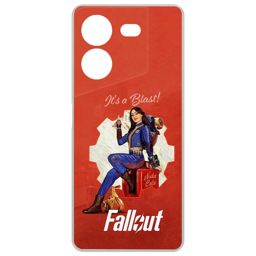 

Чехол-накладка Krutoff Clear Case Фоллаут (Fallout) - Это взрыв! для TECNO Pova 5 Pro, Прозрачный