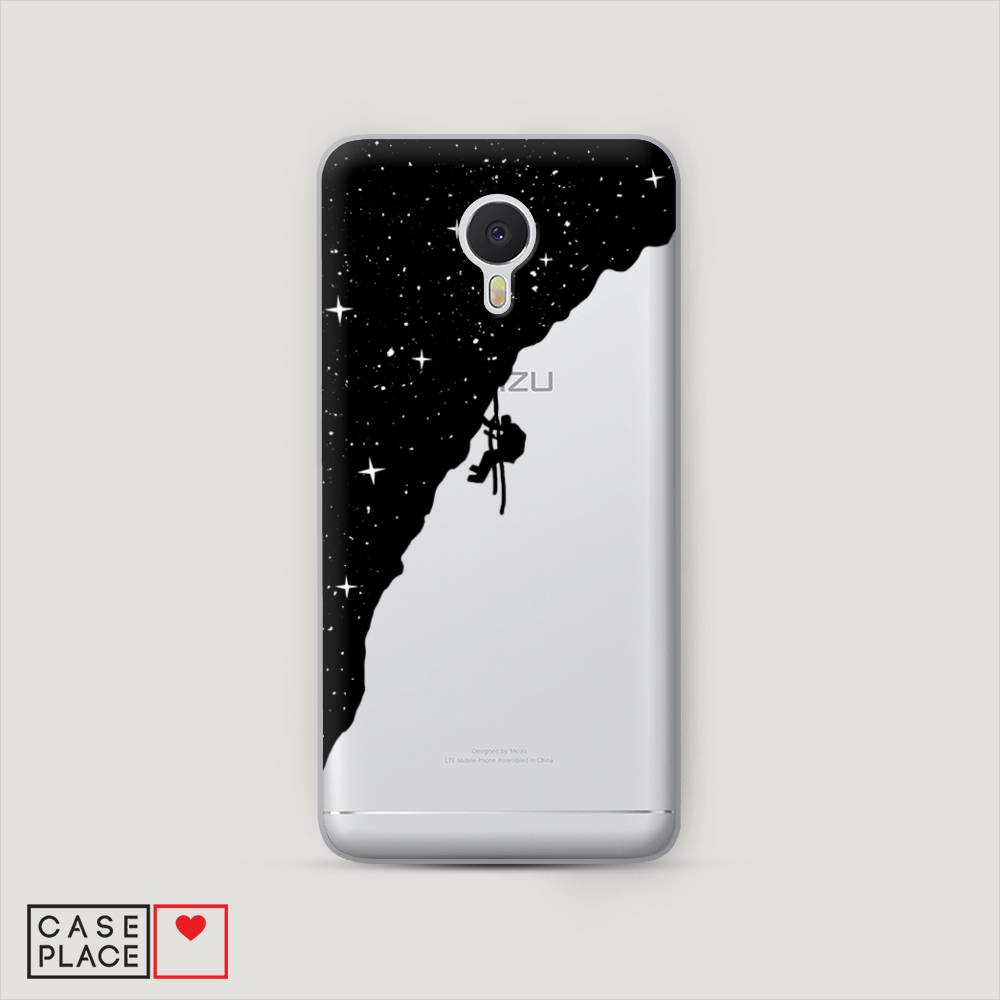 

Чехол Awog на Meizu M3 Note "Скалолаз в космосе", Черный;белый;бежевый, 70550-4