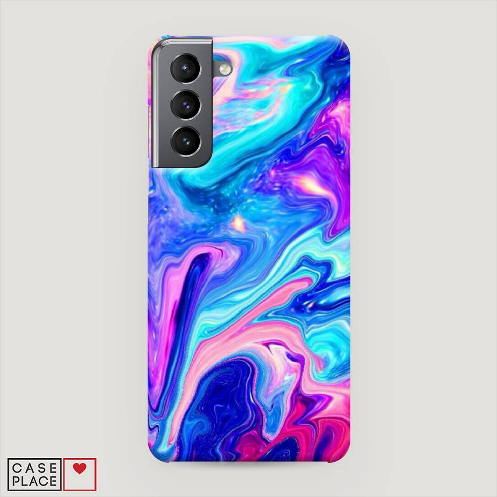 фото Чехол awog "потеки краски" для samsung galaxy s21